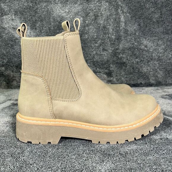 Dolce Vita Women's Shoes 7 Leigha Low Heel Lug Sole Chelsea Boot - Picture 3 of 8